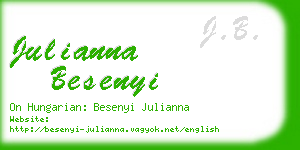 julianna besenyi business card